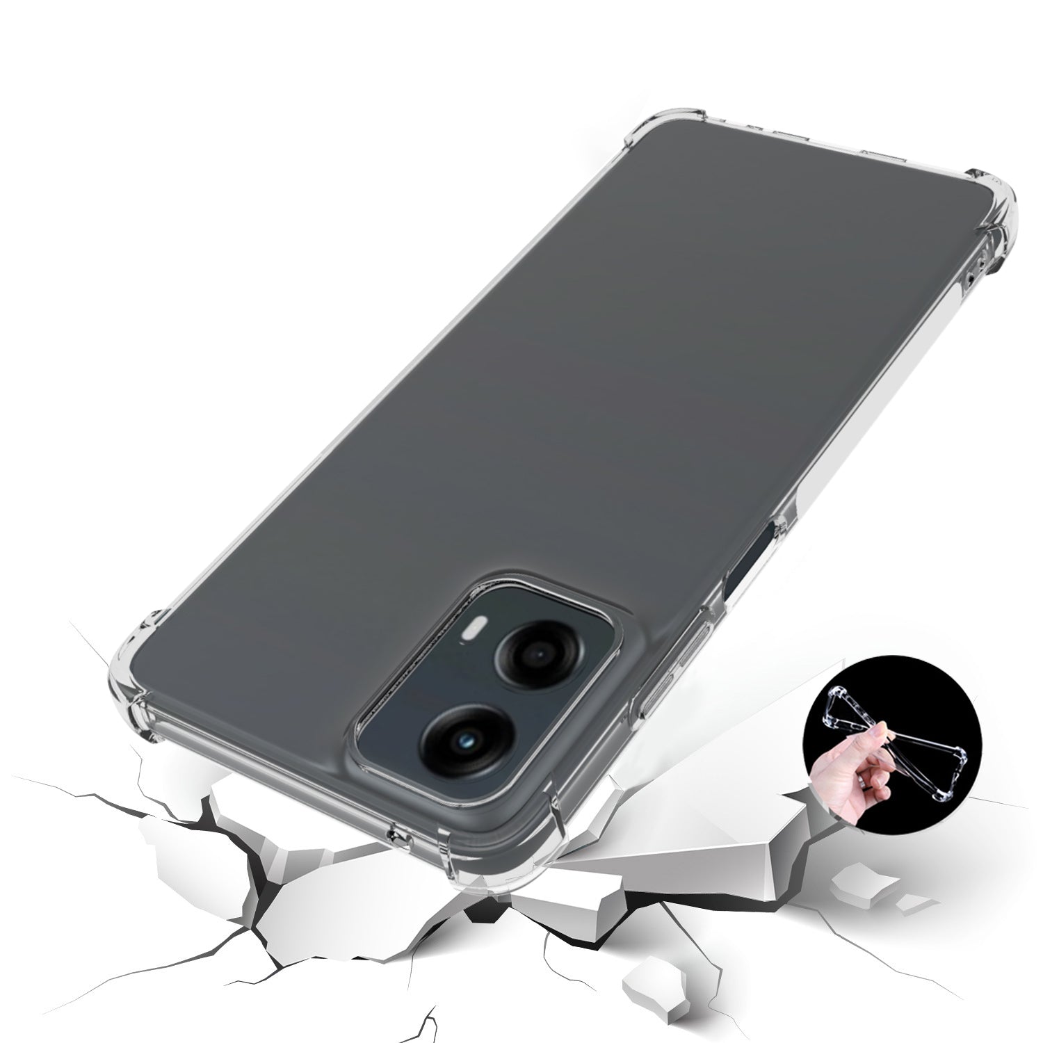 For Motorola Moto G 5G (2024) Case Non-slip Drop-proof Clear TPU Phone Cover For Motorola Moto G 5G (2024) Case Non-slip Drop-proof Clear TPU Phone Cover